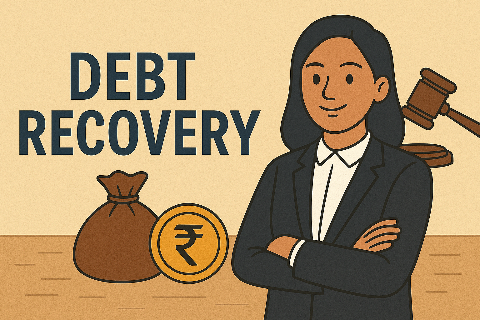 debt recovery legal services illustration